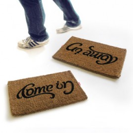 Come In/Go Away Doormat